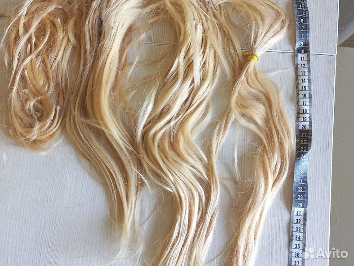 Волосы для наращивания блонд бу
