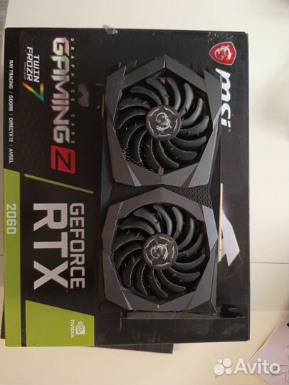Видеокарта rtx 2060 6gb MSI