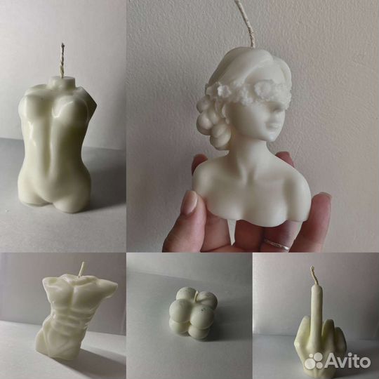 Интерьерные свечи ручной работы