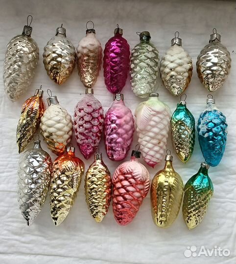 Елочные игрушки СССР шишки
