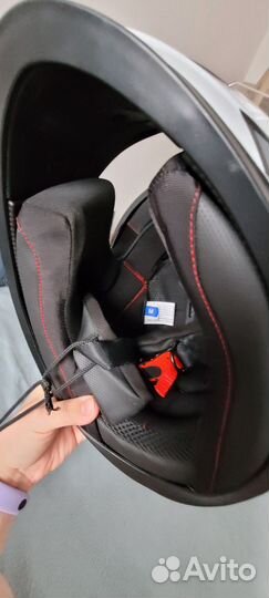 Мотошлем Racer BLD-M62 серый-красныйМ