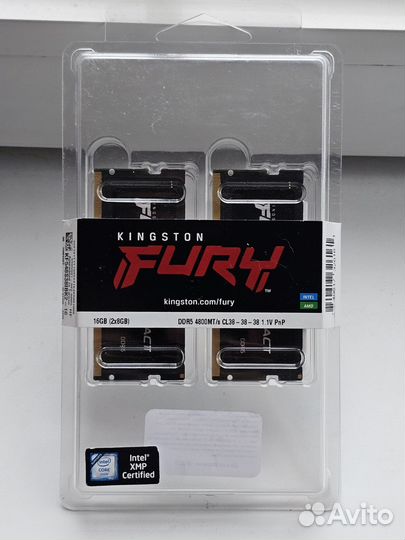 Память Kingston Fury DDR5 Sodimm 16Gb (2*8Gb)
