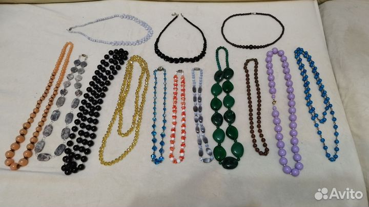 Винтаж, ретро, бусы и колье. Чехия и СССР