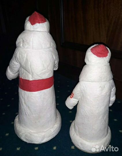 Фигурки Дед Мороз и Снегурочка 1960-70гг