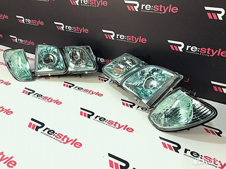 Фары Lexus LX470 Ксенон Зеленые