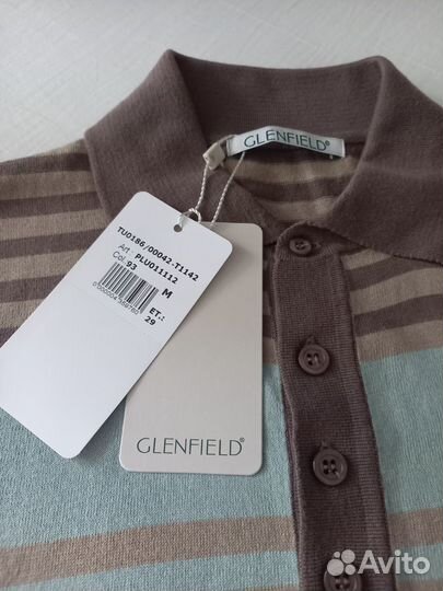 Новое мужское поло Glenfield made in Italy