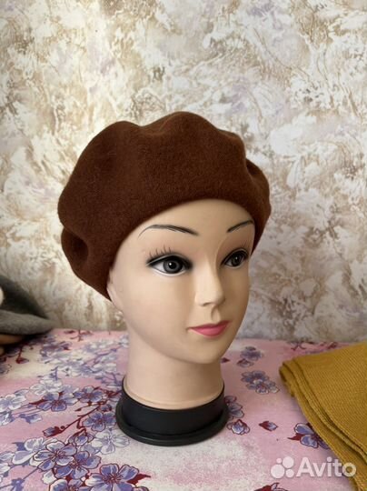 Береты новые 100 шерсть классика