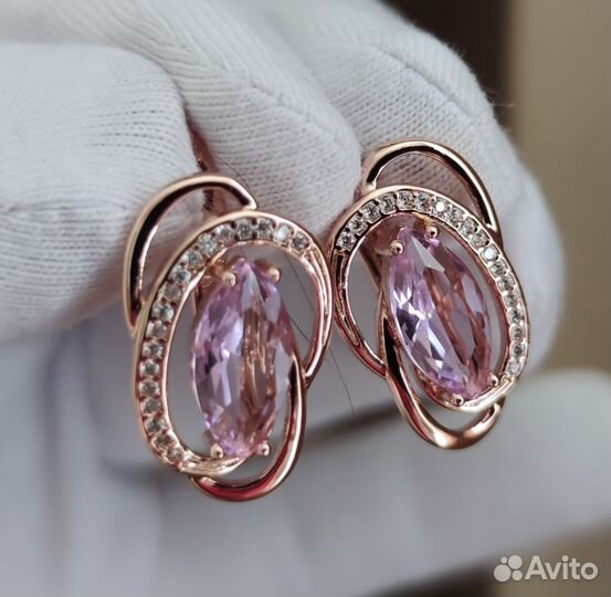 Серьги с кольцом