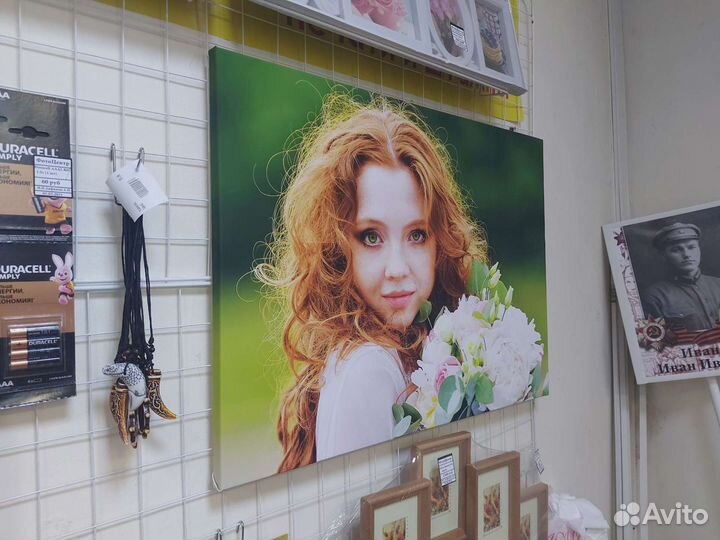 Печать на холсте с натяжкой на подрамник