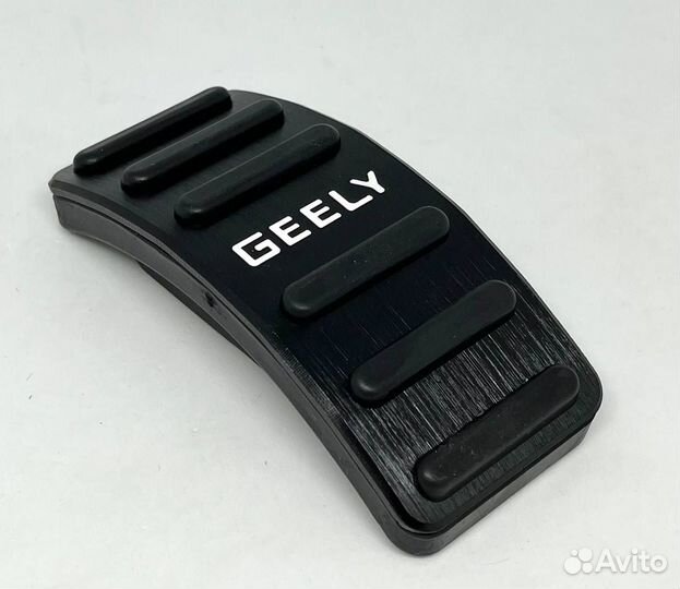 Алюминиевые накладки на педали для Geely (АКПП), ч