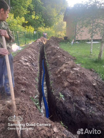 Копка траншей вручную