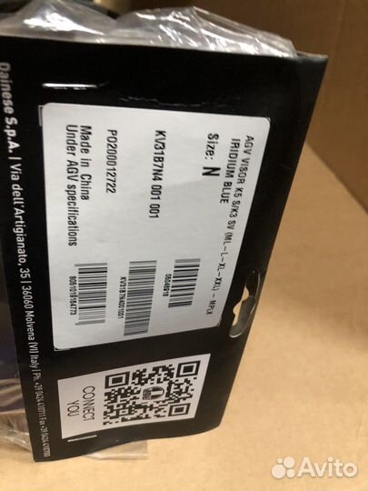 Визор K5 S/K3 SV Iridium Blue ML-L-XL-XXL