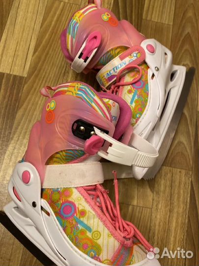 Коньки детские раздвижные 34-38