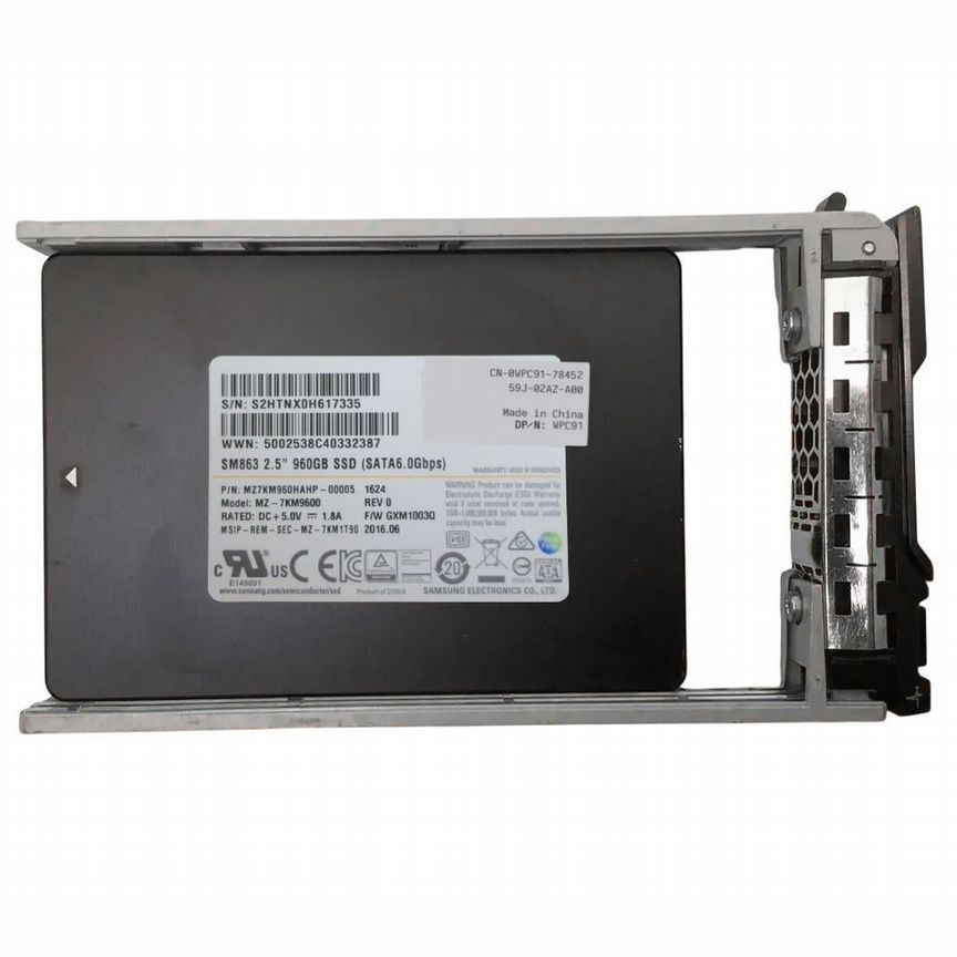[WPC91] Жесткий Диск Dell 960gb Sata3 2,5" Ssd Wpc91