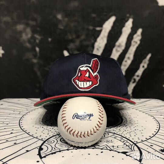 Бейсболка vintage Cleveland Indians мерч hardcore