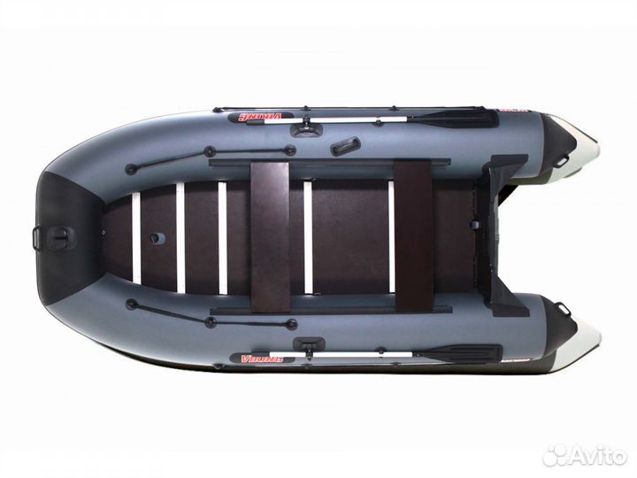 Лодка пвх Посейдон Викинг-360 PRO серый/черный
