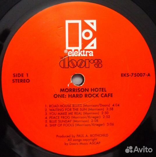 Виниловая пластинка WM The Doors Morrison Hotel (S