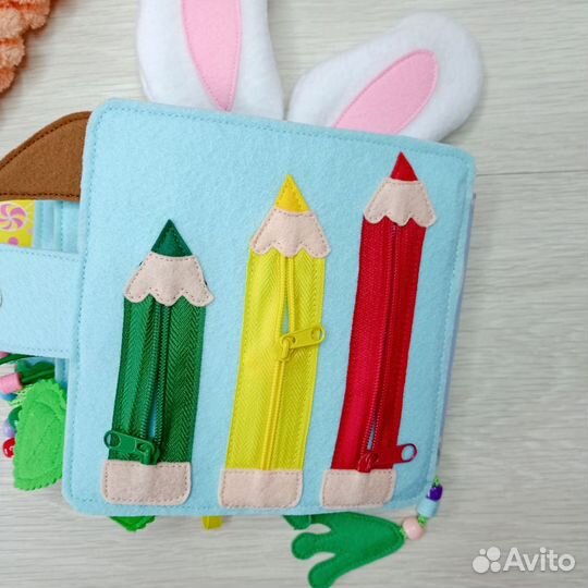 Книжка из фетра Солнышко для малышей от 6 месяцев