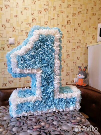 Объемная цифра и имя