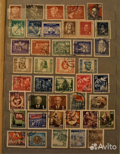 Марки Германия-гдр 1950-1961