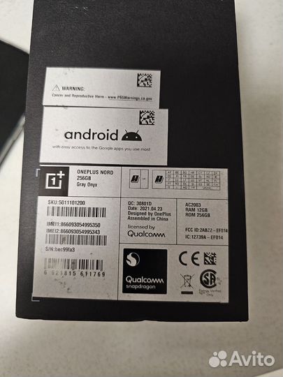 Сетевое зарядное устройство ориг oneplus 10 pro