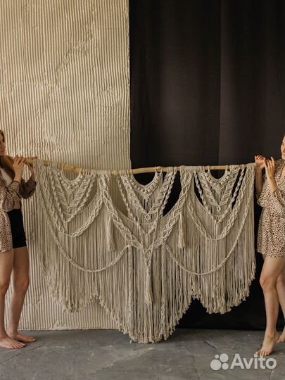 Макраме панно большое в стиле бохо