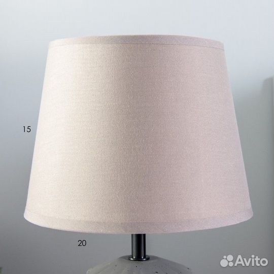 Настольная лампа 'Аурика' Е14 40Вт серый 20х20х31с