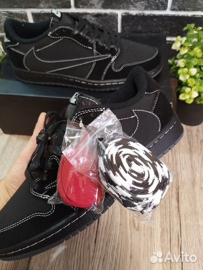 Travis Scott X Air Jordan 1 Black Phantom/ 41-46р