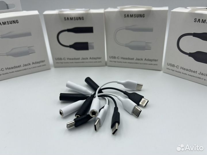 Адаптер Samsung USB Type-С - Mini Jack 3.5 mm опто