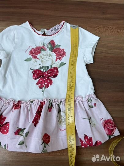 Футболка/платье monnalisa на девочку 62/68