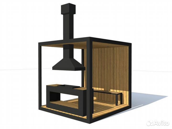 Мангал на дровах