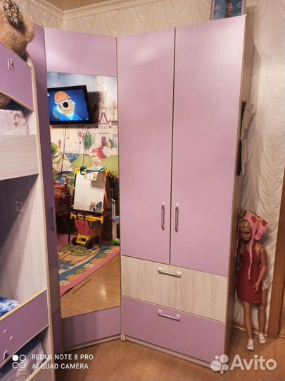 Детский гарнитур с двухьярусной кроватью