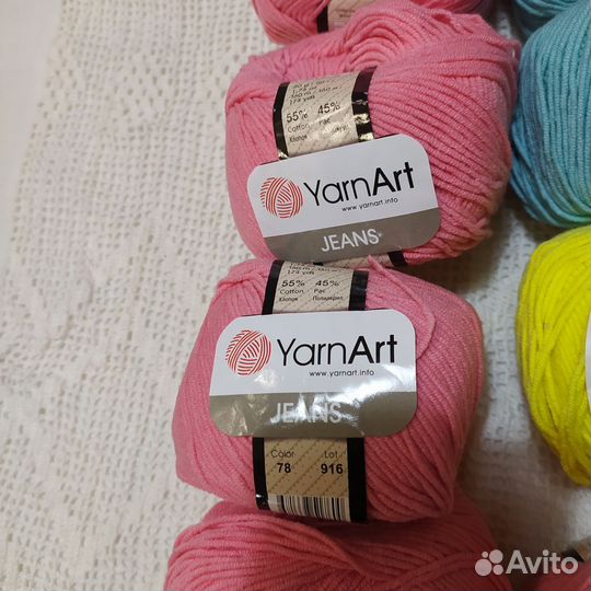 Пряжа для вязания jeans