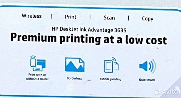Цветной струйный принтер. HP. мфу. Сканер. Копир