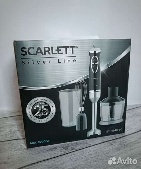 Блендер погружной scarlett 1000 вт sc-hb42f90