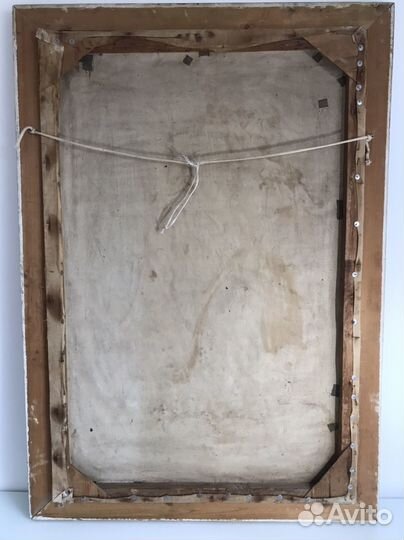 Старинная антикварная картина холст масло