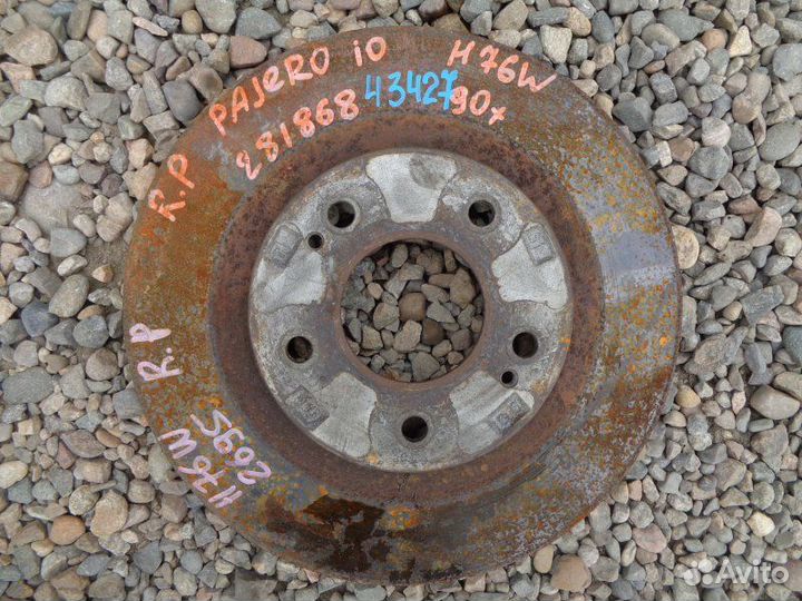 Тормозной диск передний Mitsubishi Pajero Io H76W