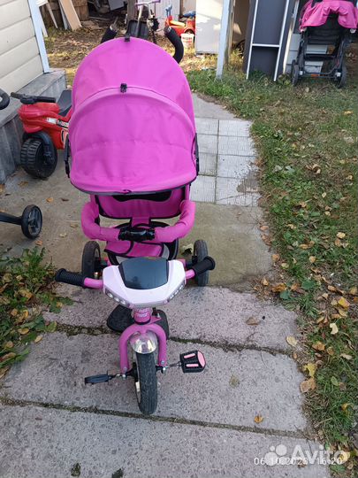 Детский велосипед с ручкой бу