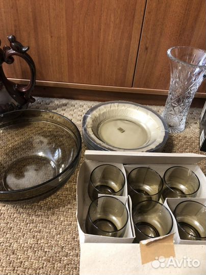 Бокалы, фужеры, ваза, сервиз, посуда