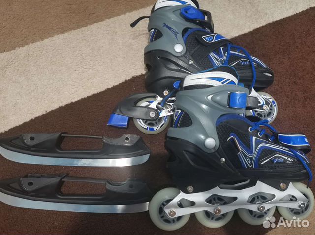Коньки роликовые, раздвижные