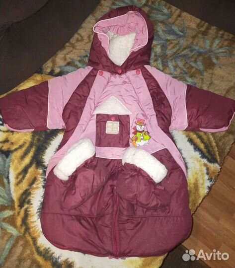 Конверт на выписку для девочки зима