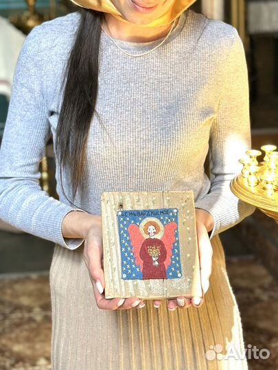 Вышивка гладью. Ангел Хранитель