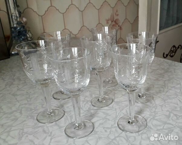 Хрустальные бокалы СССР