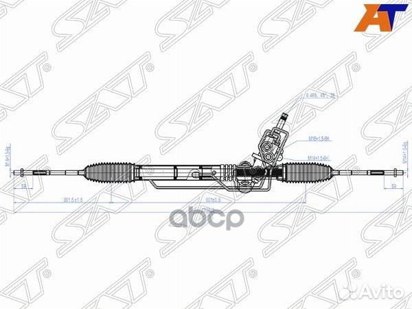 Рейка рулевая subaru impreza G12 07/legacy B13