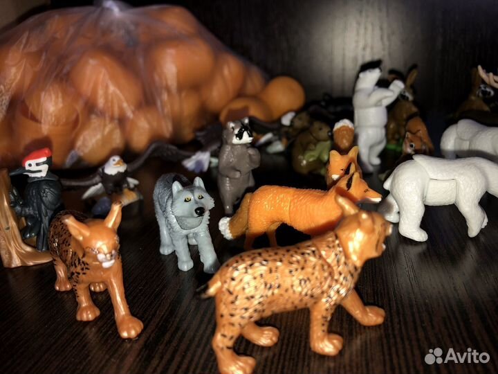 Игрушки из киндера животные