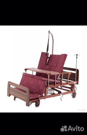 Кровать медицинская механич Е-45А с боковым перев