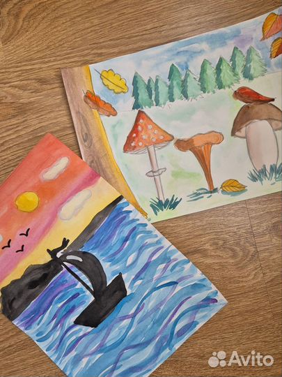 Рисунки в сад и школу на заказ