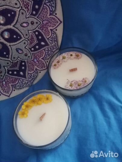 Ароматическая свеча ручной работы
