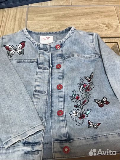 Джинсовый костюм для девочки