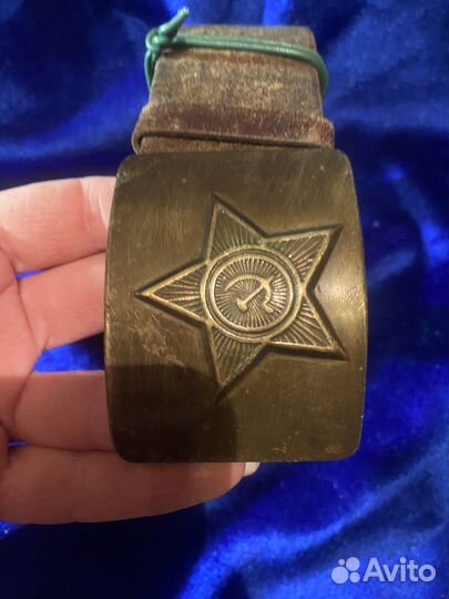 Армейский ремень с пряжкой со звездой врем